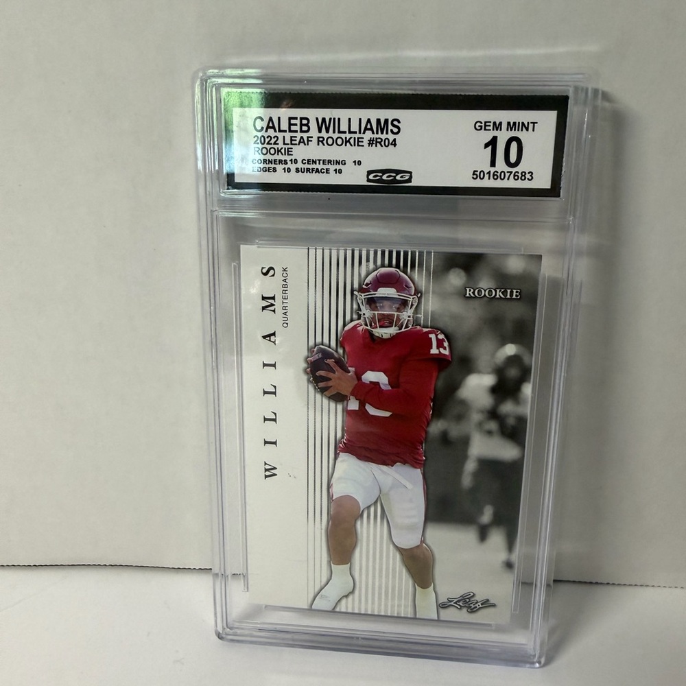 Caleb Williams 2022 Leaf Rookie Card - Gem Mint 10